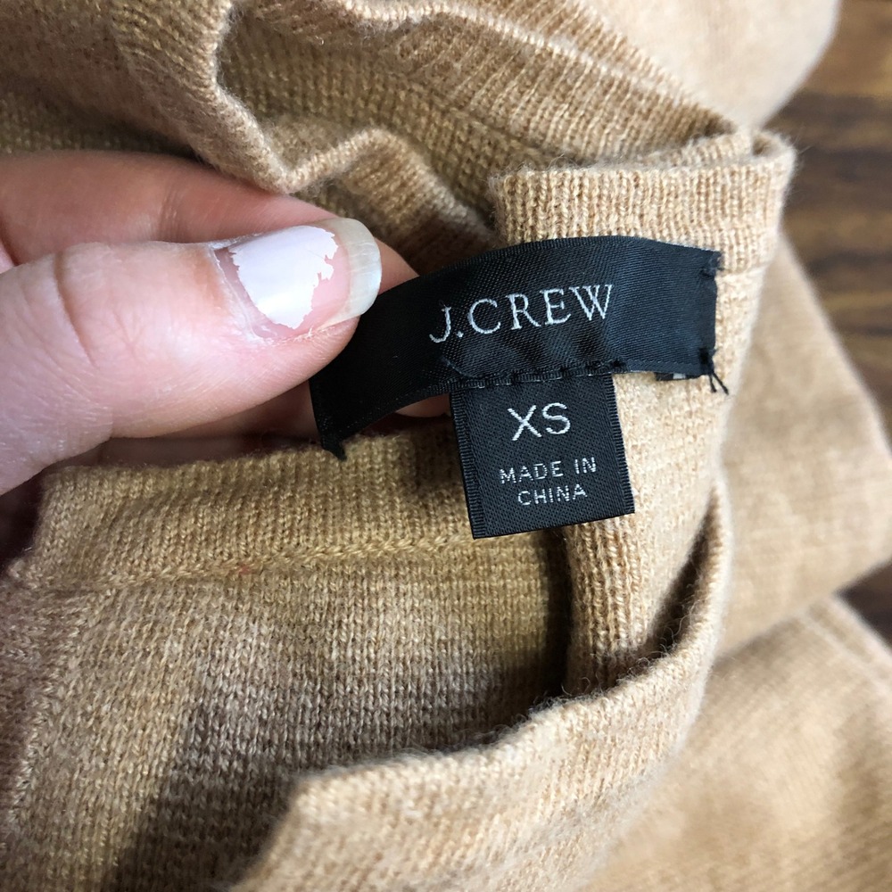 J. Crew Womens Juliette Collarless Blazer Sweater Size XS Brown Office - Picture 10 of 13